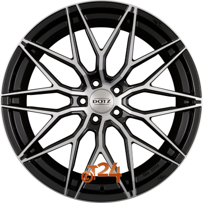 DOTZ Velgen - SUZUKA DARK - Schwarz Frontpoliert - 19 inch