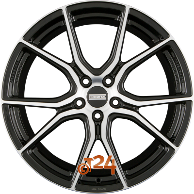 FONDMETAL Velgen - STC-45 Glossy Black Machined - 20 inch