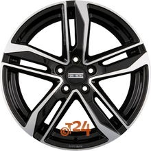 FONDMETAL Velgen - HEXIS Glossy Black Machined - 18 inch