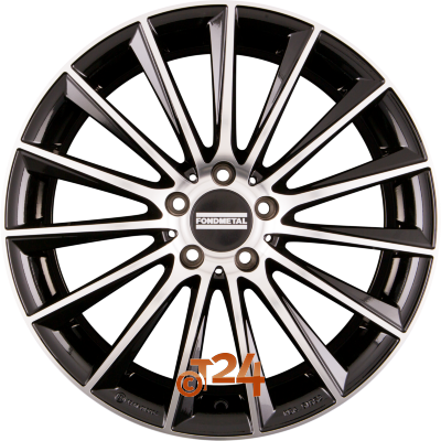 FONDMETAL Velgen - AIDON Glossy Black Machined - 19 inch