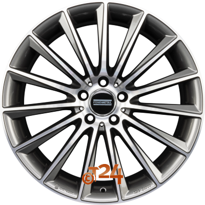 FONDMETAL Velgen - AIDON Glossy Titanium Machined - 18 inch