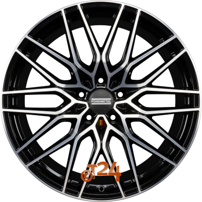 FONDMETAL Velgen - CRATOS Glossy Black Machined - 22 inch