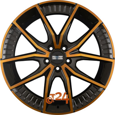FONDMETAL Velgen - ELATHA Glossy Black Bronze Machined - 22 inch