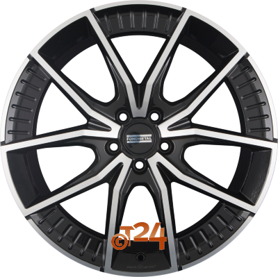 FONDMETAL Velgen - ELATHA Glossy Black Machined - 18 inch