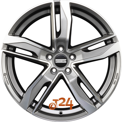 FONDMETAL Velgen - HEXIS Glossy Titanium Machined - 18 inch