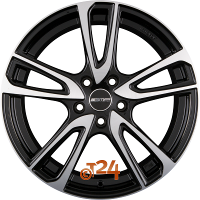 GMP ITALIA Velgen - ASTRAL Black Diamond - 17 inch