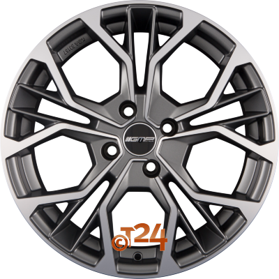 GMP ITALIA Velgen - MATISSE Matt Anthracite Diamond - 20 inch