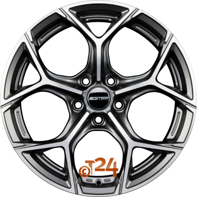 GMP ITALIA Velgen - ULTRIVITY Anthracite Matt Diamond - 23 inch
