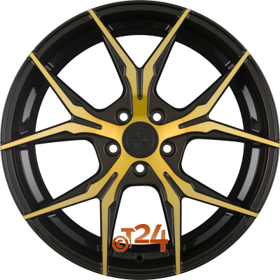 KESKIN Velgen - KT19N Black Front Gold - 19 inch