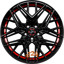 KESKIN Velgen - KT25 Black Painted Red Inside (BPRI) - 20 inch