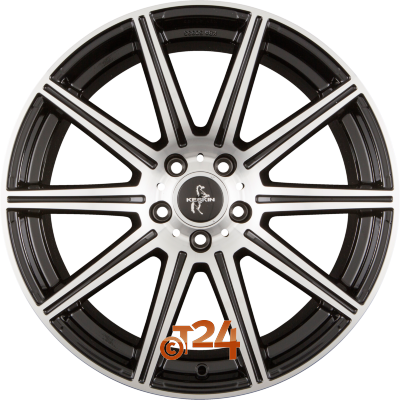 KESKIN Velgen - KT16 DYNAMIC Black Front Polished (BFP) - 18 inch