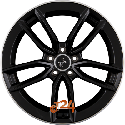 KESKIN Velgen - KT21 ELEGANT Matt Black Lip Polish (MBLP) - 18 inch