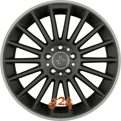 KESKIN Velgen - KT15 SPEED Titan Grey Lip Polish (TGLP) - 19 inch