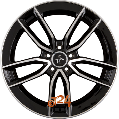 KESKIN Velgen - KT21 ELEGANT Black Front Polished (BFP) - 20 inch