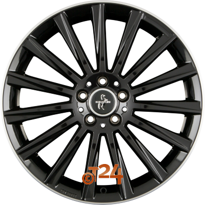 KESKIN Velgen - KT18 TURBO Black Lip Polished (BLP) - 19 inch