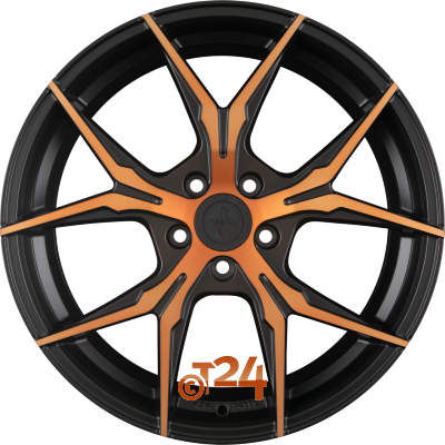 KESKIN Velgen - KT19N Matt Black Front Copper - 19 inch