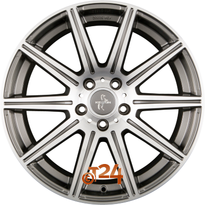 KESKIN Velgen - KT16 DYNAMIC Palladium Front Polished (PFP) - 18 inch