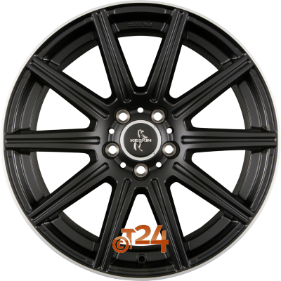 KESKIN Velgen - KT16 DYNAMIC Matt Black Lip Polished (MBLP) - 19 inch