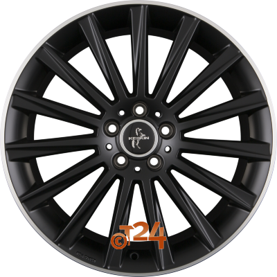KESKIN Velgen - KT18 TURBO Matt Black Lip Polish (MBLP) - 20 inch