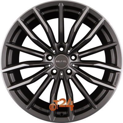 MAK Velgen - RAPP Gun Metal Mirror Face - 19 inch