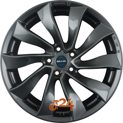 MAK Velgen - SOLAR Gloss Gun Metallic - 20 inch