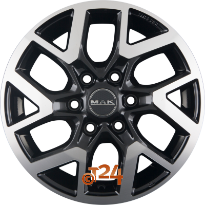MAK Velgen - GRAVEL Black Mirror Face - 17 inch