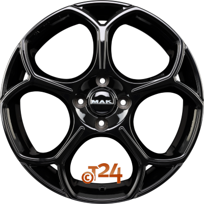 MAK Velgen - MONZA Gloss Black - 17 inch
