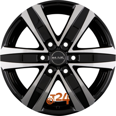 MAK Velgen - STONE 6 Black Mirror Face - 18 inch