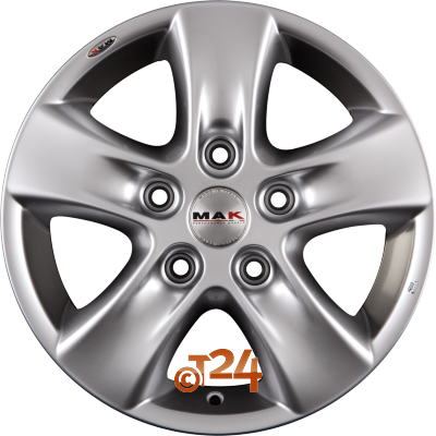 MAK Velgen - HD! Hyper Silver - 16 inch