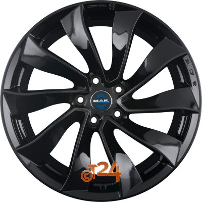 MAK Velgen - SOLAR Gloss Black - 18 inch
