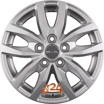 MAK Velgen - LOAD 5 Silver - 16 inch