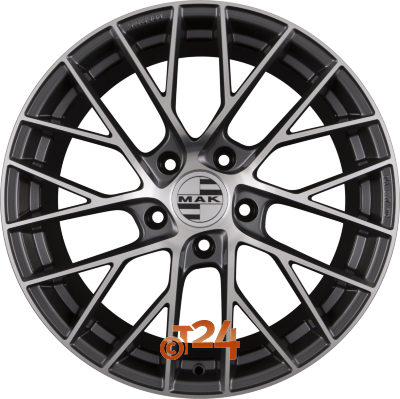 MAK Velgen - MONACO Gun Metal Mirror Face - 21 inch