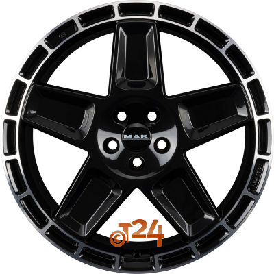 MAK Velgen - TREK Gloss Black Mirror Ring - 20 inch