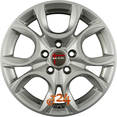MAK Velgen - TORINO Silver - 17 inch