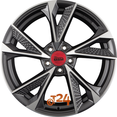 MAM Velgen - MAM RS6 Palladium Front Polish  - 19 inch