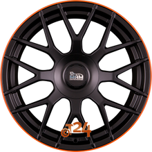 MAM Velgen - MAM GT1 Matt Black Lip Orange  - 19 inch