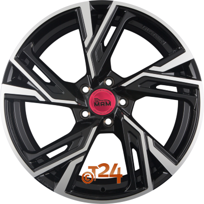 MAM Velgen - MAM RS5 Black Front Polish  - 17 inch