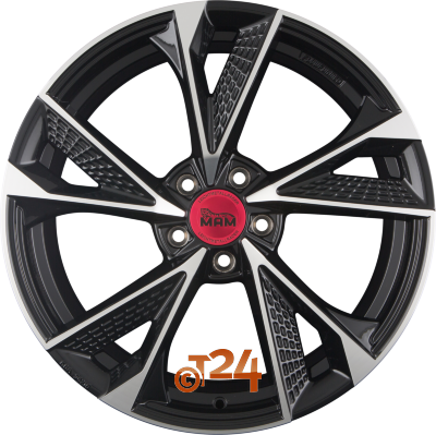 MAM Velgen - MAM RS6 Black Front Polish  - 20 inch