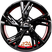 MAM Velgen - MAM RS5 Black Painted Red Inside  - 17 inch