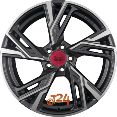 MAM Velgen - MAM RS5 Palladium Front Polish  - 19 inch