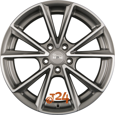 MAM Velgen - MAM A5 Palladium Front Polished  - 18 inch