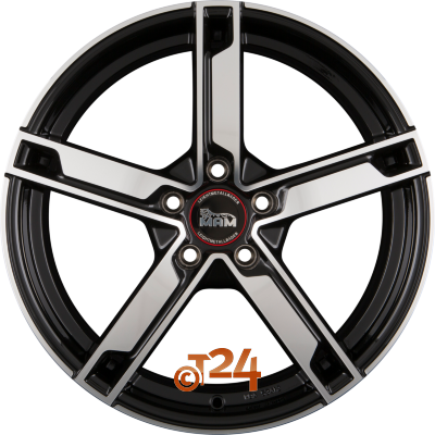 MAM Velgen - MAM W4 Black Front Polished  - 17 inch