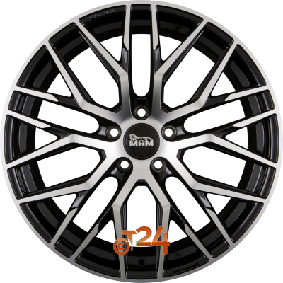 MAM Velgen - MAM RS4 Black Front Polish  - 19 inch