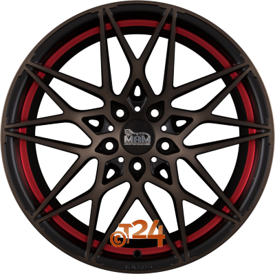 MAM Velgen - MAM B2 Bronze Red Inside  - 19 inch