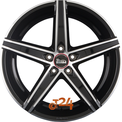 MAM Velgen - MAM OX-18 Black Front Polish  - 19 inch