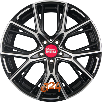 MAM Velgen - MAM B4 Black Front Polish  - 19 inch