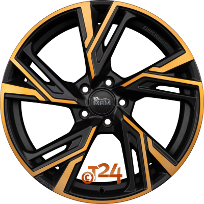 MAM Velgen - MAM RS5 Matt Black Front Copper  - 20 inch