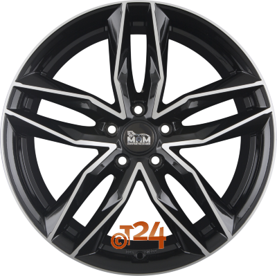 MAM Velgen - MAM RS3 Black Front Polish  - 18 inch