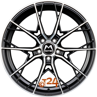 MOTEC Velgen - BLAZE (MCR7) Schwarz Matt Poliert - 19 inch
