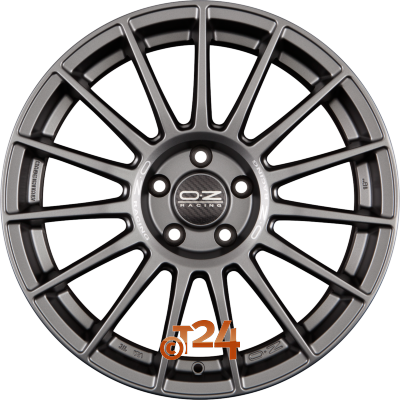 OZ Velgen - SUPERTURISMO LM Matt Graphite + Silver Lettering - 18 inch